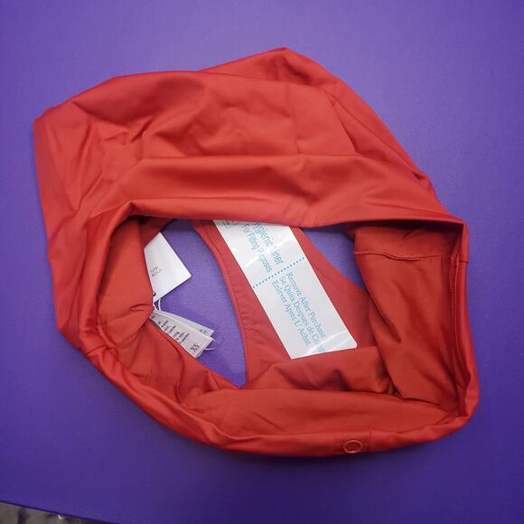 Andie The Snap Swim Bottom in Chili Pepper Red Women's XS NWT High Rise - Picture 8 of 10